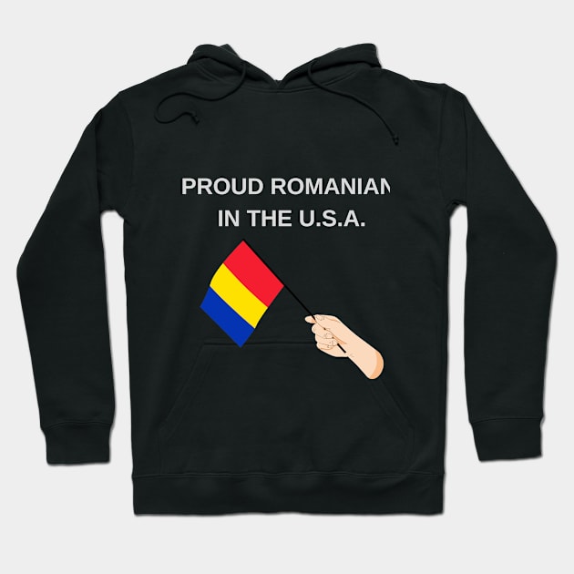 Proud Romanian in the USA Hoodie by simpleprodshop